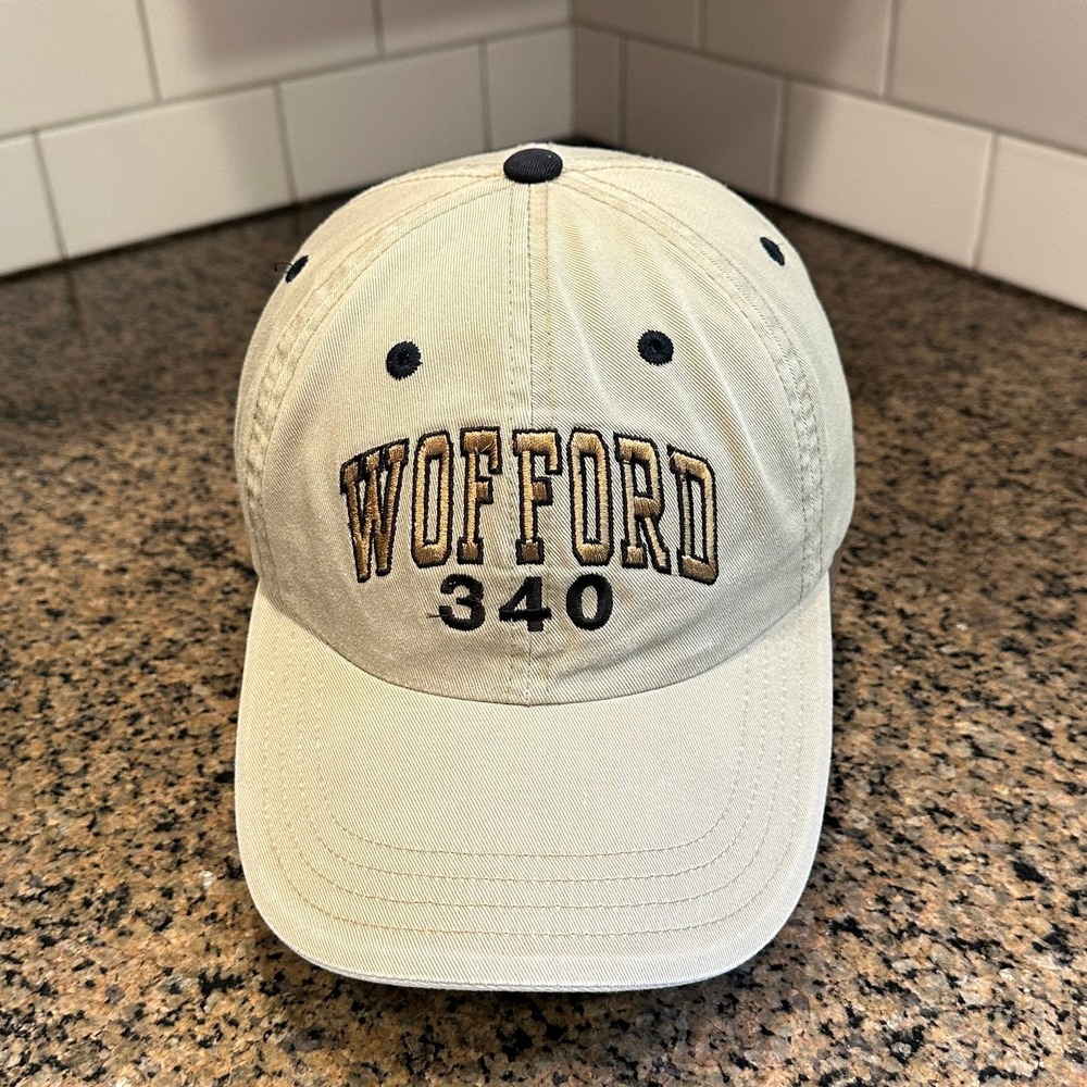 Wofford College 340 Wofford St Imperial Hat Khaki Embroidered NCAA Strapback Cap